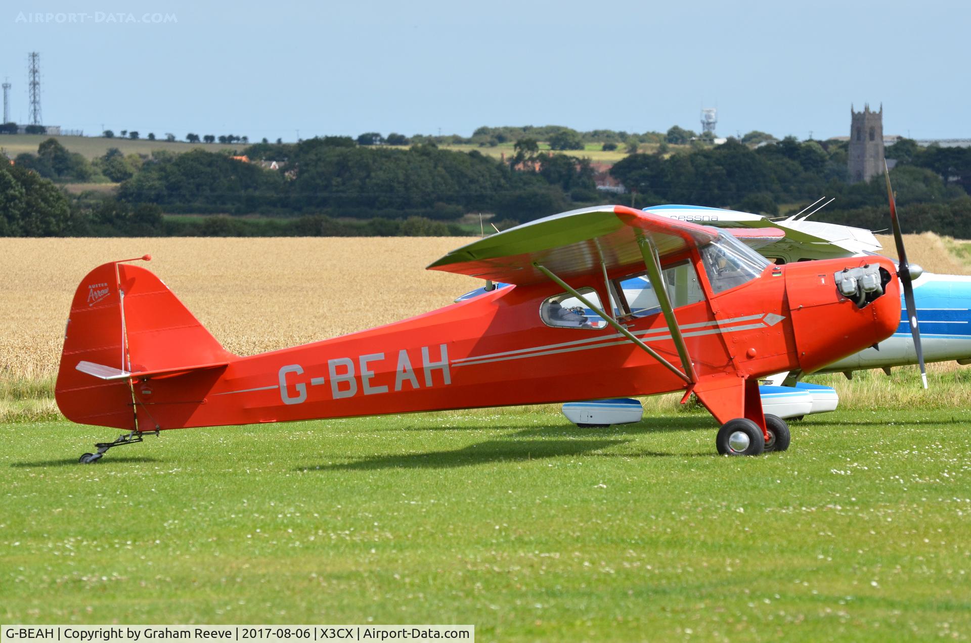 G-BEAH, 1946 Auster J-2 Arrow C/N 2366, Parked at Northrepps.