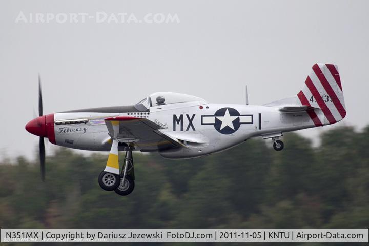 N351MX, 1944 North American P-51D Mustang C/N 122-40931 (44-74391), North American P-51D Mustang February CN 44-74391, N351MX