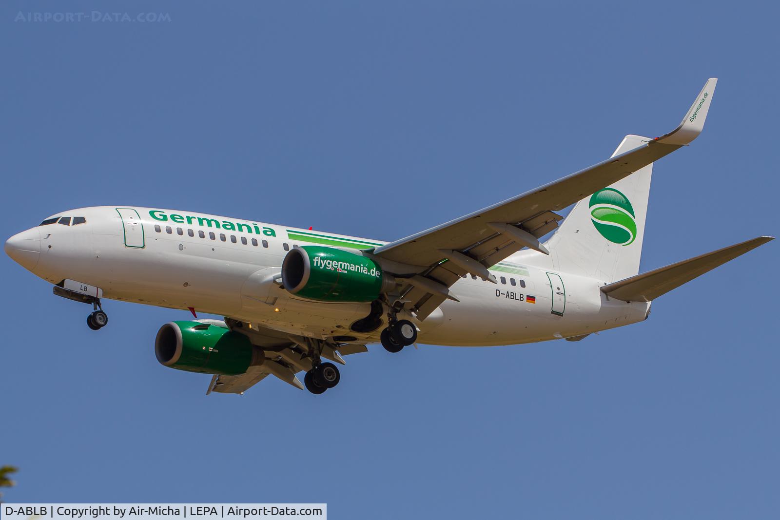 D-ABLB, 2008 Boeing 737-76J C/N 36115, Germania