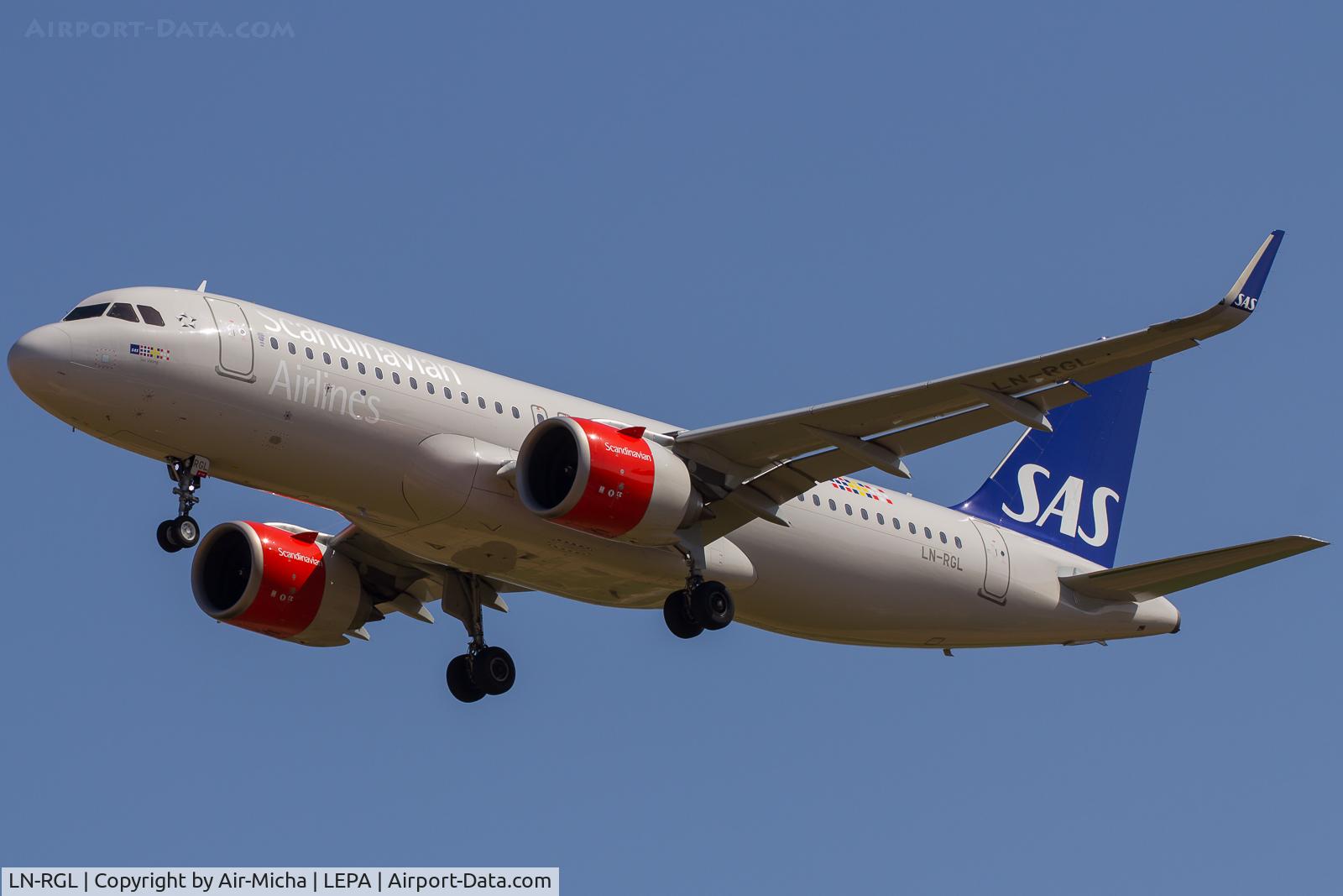 LN-RGL, 2016 Airbus A320-251NEO C/N 7290, SAS Airlines