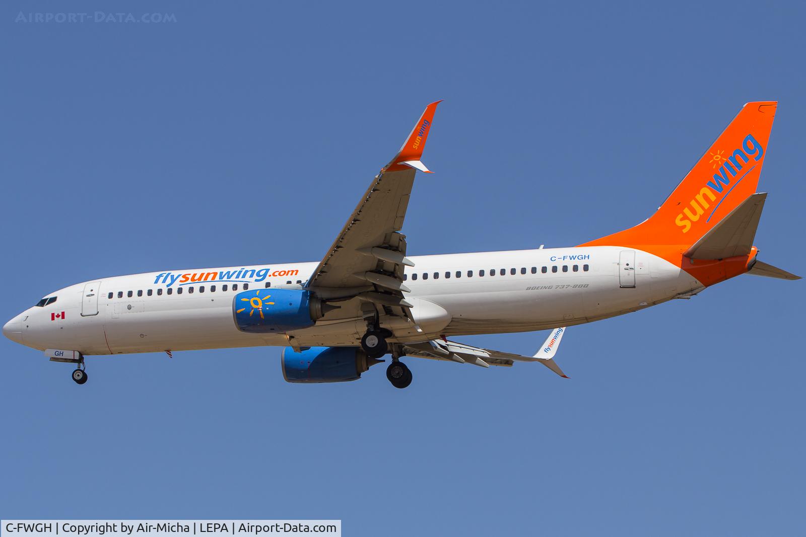 C-FWGH, 2011 Boeing 737-86J C/N 37752, Sunwing Airlines