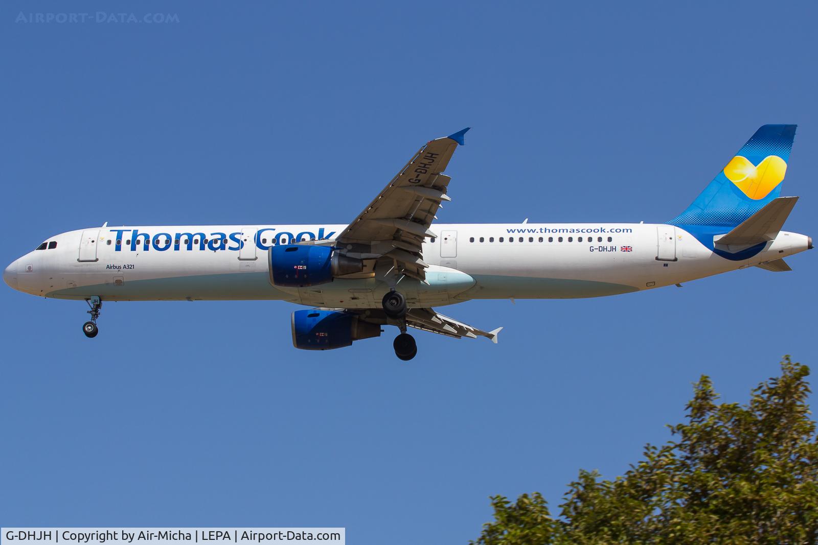 G-DHJH, 2000 Airbus A321-211 C/N 1238, Thomas Cook Airlines
