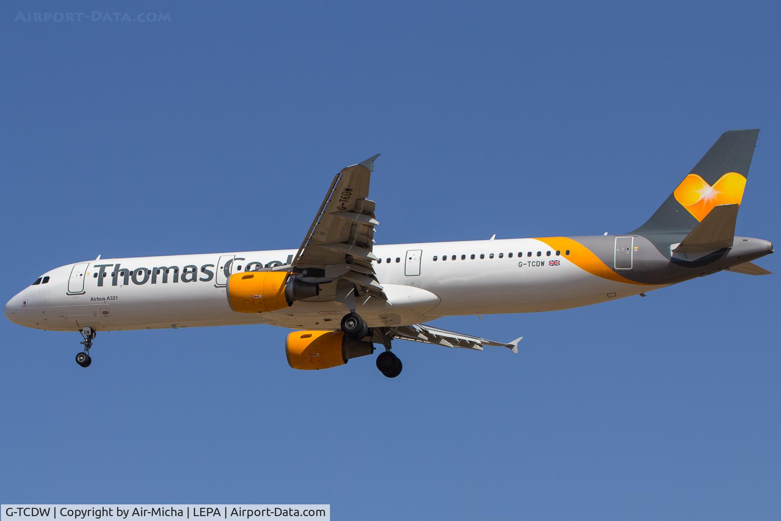 G-TCDW, 2003 Airbus A321-211 C/N 1921, Thomas Cook Airlines