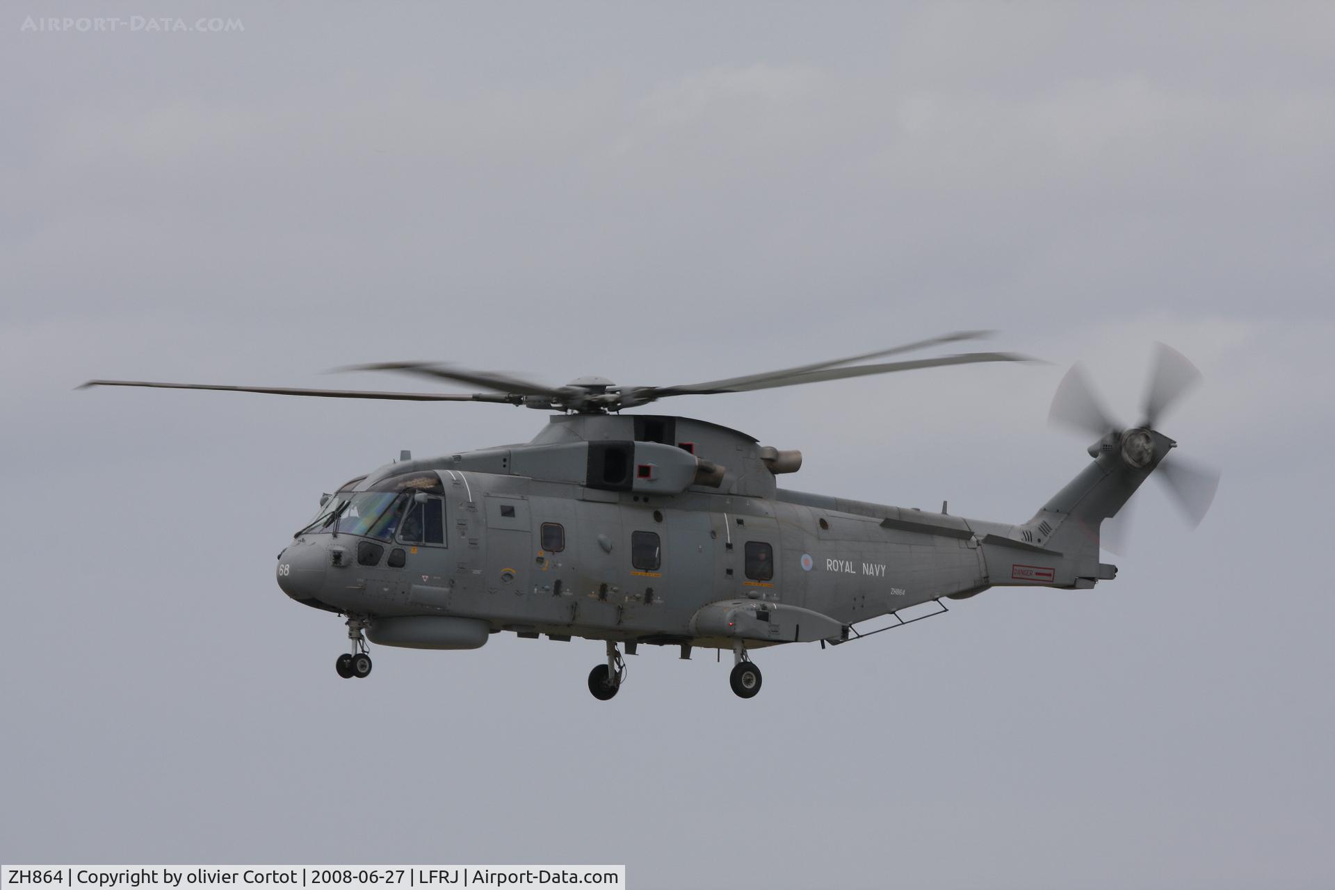 ZH864, 2002 AgustaWestland EH-101 Merlin HM.1 C/N 50179/RN44, Tigermeet 2008