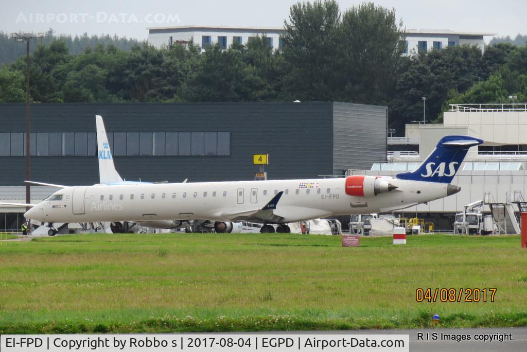 EI-FPD, 2016 Bombardier CRJ-900LR (CL-600-2D24) C/N 15401, EI-FPD seen at Aberdeen Dyce Airport.