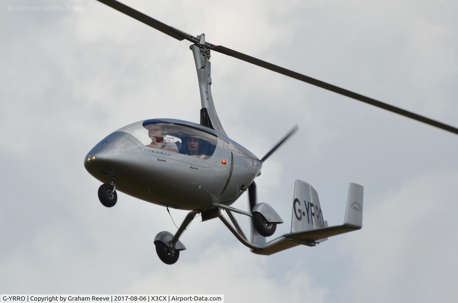 G-YRRO, 2009 Rotorsport UK Calidus C/N RSUK/CALS/002, Departing from Northrepps.