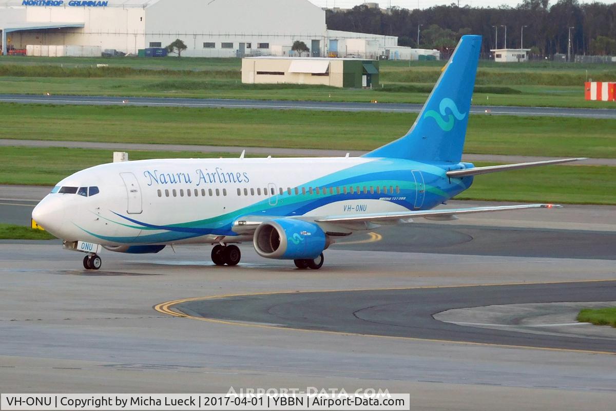 VH-ONU, 1998 Boeing 737-3U3 C/N 28732, At Brisbane