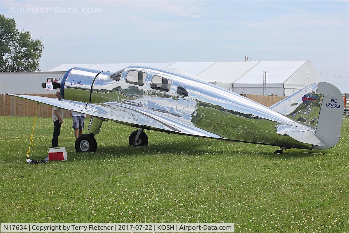 N17634, 1939 Spartan 7W Executive C/N 17, At 2017 EAA AirVenture at Oshkosh