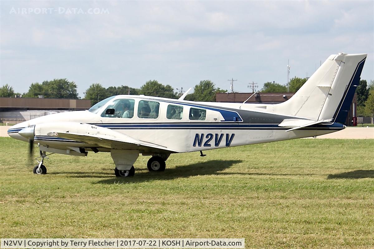 N2VV, 1976 Beech 58TC Baron C/N TK-37, At 2017 EAA AirVenture at Oshkosh