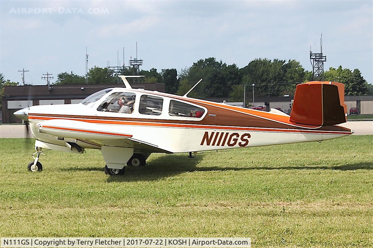 N111GS, 1968 Beech V35A Bonanza C/N D-8780, At 2017 EAA AirVenture at Oshkosh