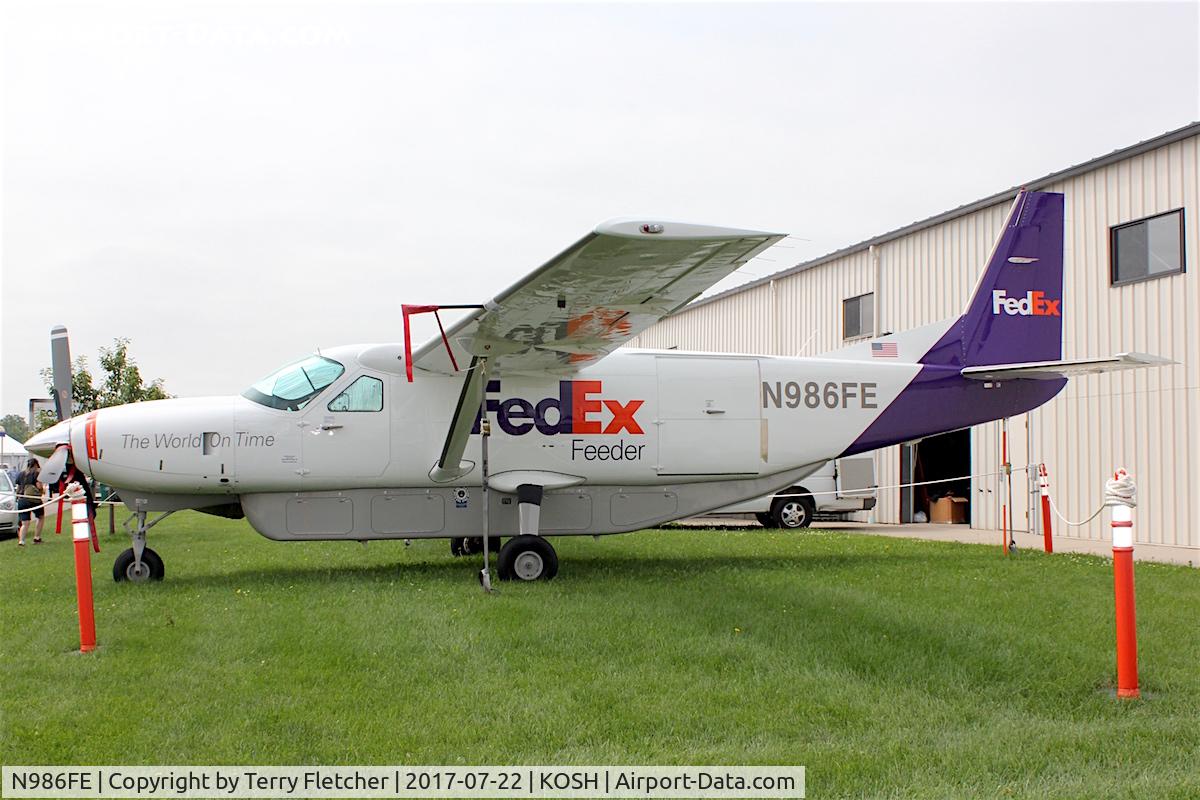N986FE, 1989 Cessna 208B Grand Caravan C/N 208B0194, At 2017 EAA AirVenture at Oshkosh