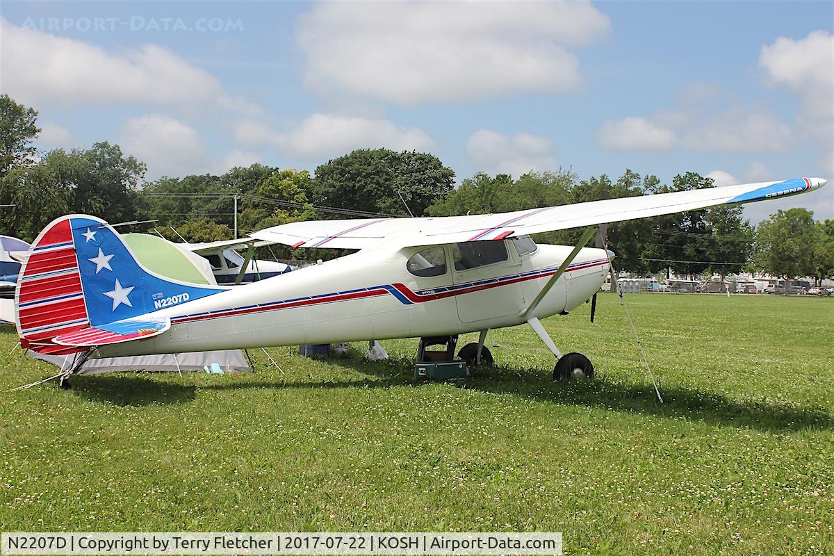 N2207D, 1952 Cessna 170B C/N 20359, At 2017 EAA AirVenture at Oshkosh