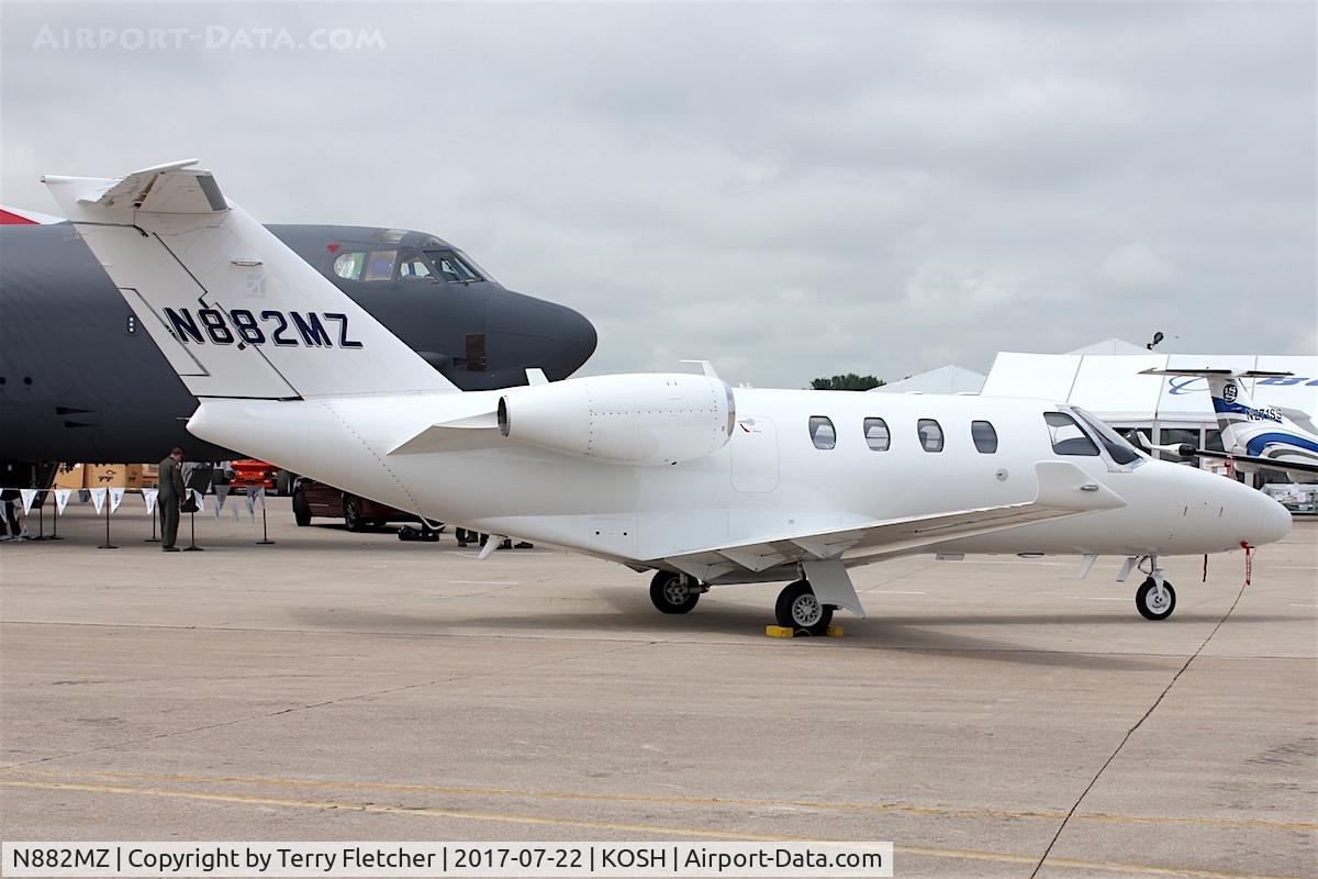 N882MZ, 2015 Cessna 525 Citation M2 C/N 525-0882, At 2017 EAA AirVenture at Oshkosh