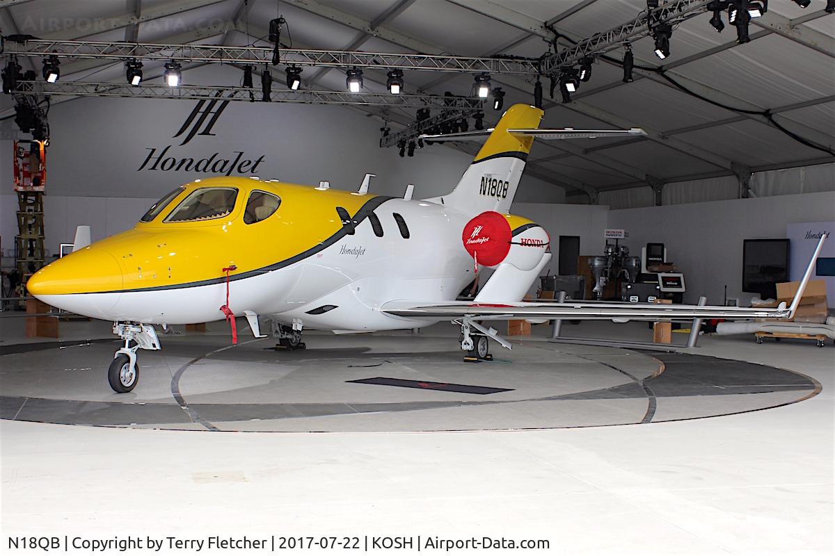 N18QB, 2016 Honda HA-420 HondaJet C/N 42000051, At 2017 EAA AirVenture at Oshkosh