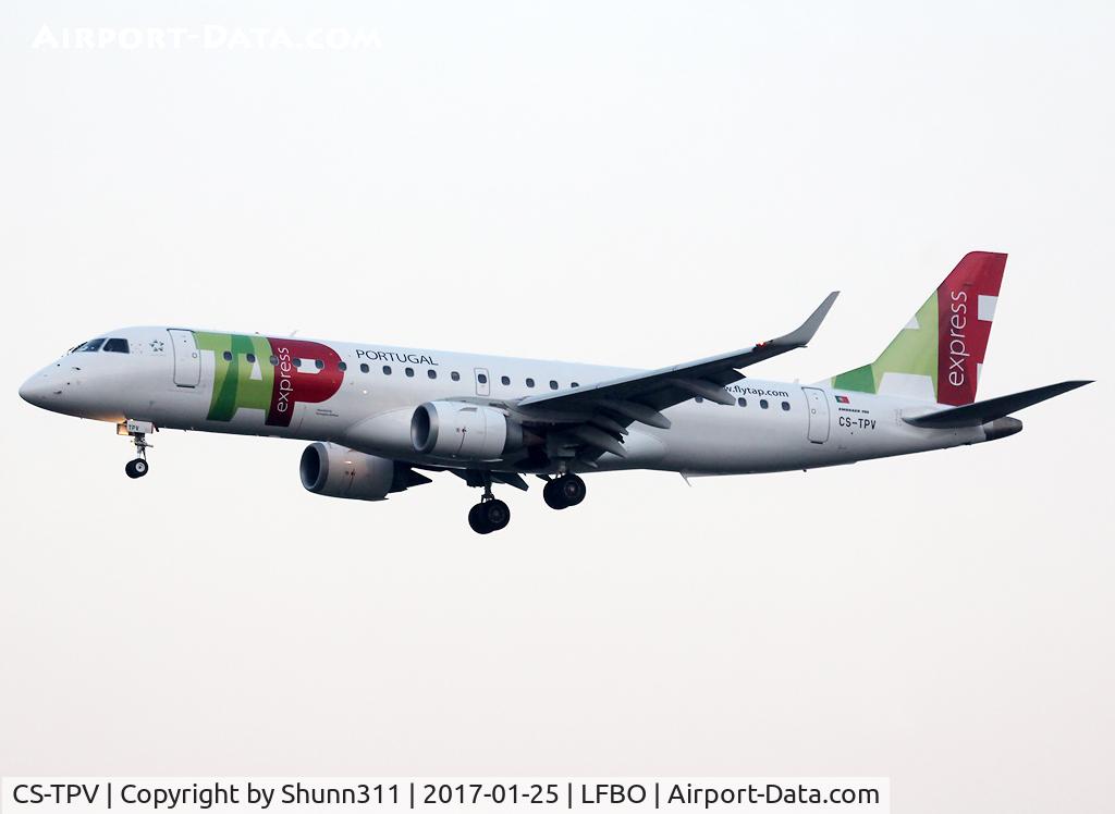 CS-TPV, 2012 Embraer 190LR (ERJ-190-100LR) C/N 19000541, Landing rwy 32L