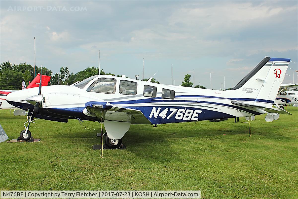 N476BE, 2017 Beechcraft G58 Baron C/N TH-2476, On display at 2017 EAA AirVenture at Oshkosh