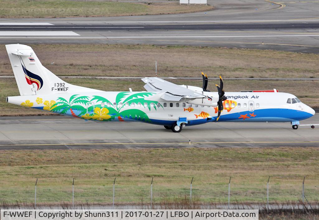 F-WWEF, 2016 ATR 72-600 (72-212A) C/N 1392, C/n 1392 - To be HS-PZJ