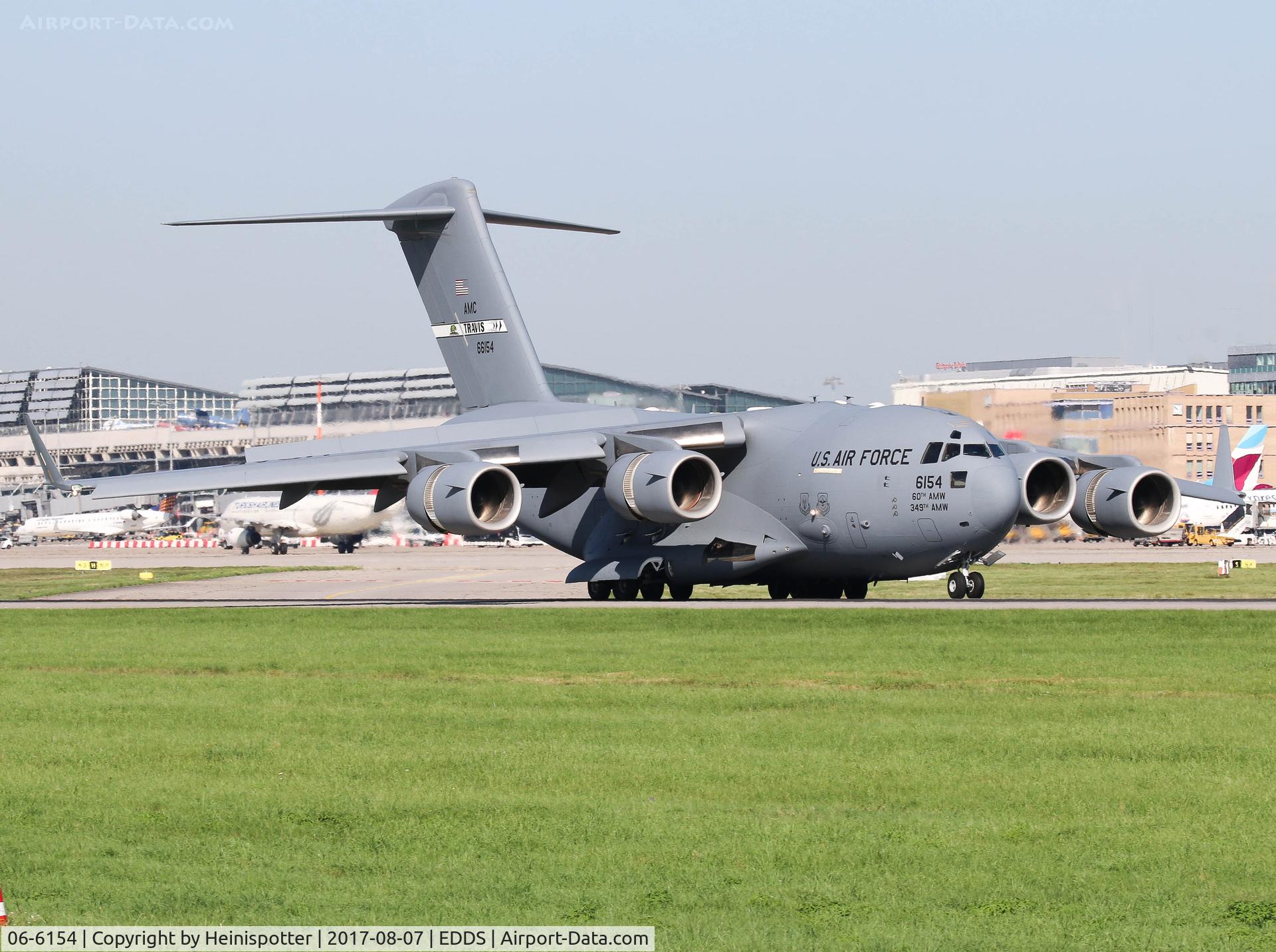 06-6154, 2006 Boeing C-17A Globemaster III C/N P-154, 06-6154 at Stuttgart Airport.