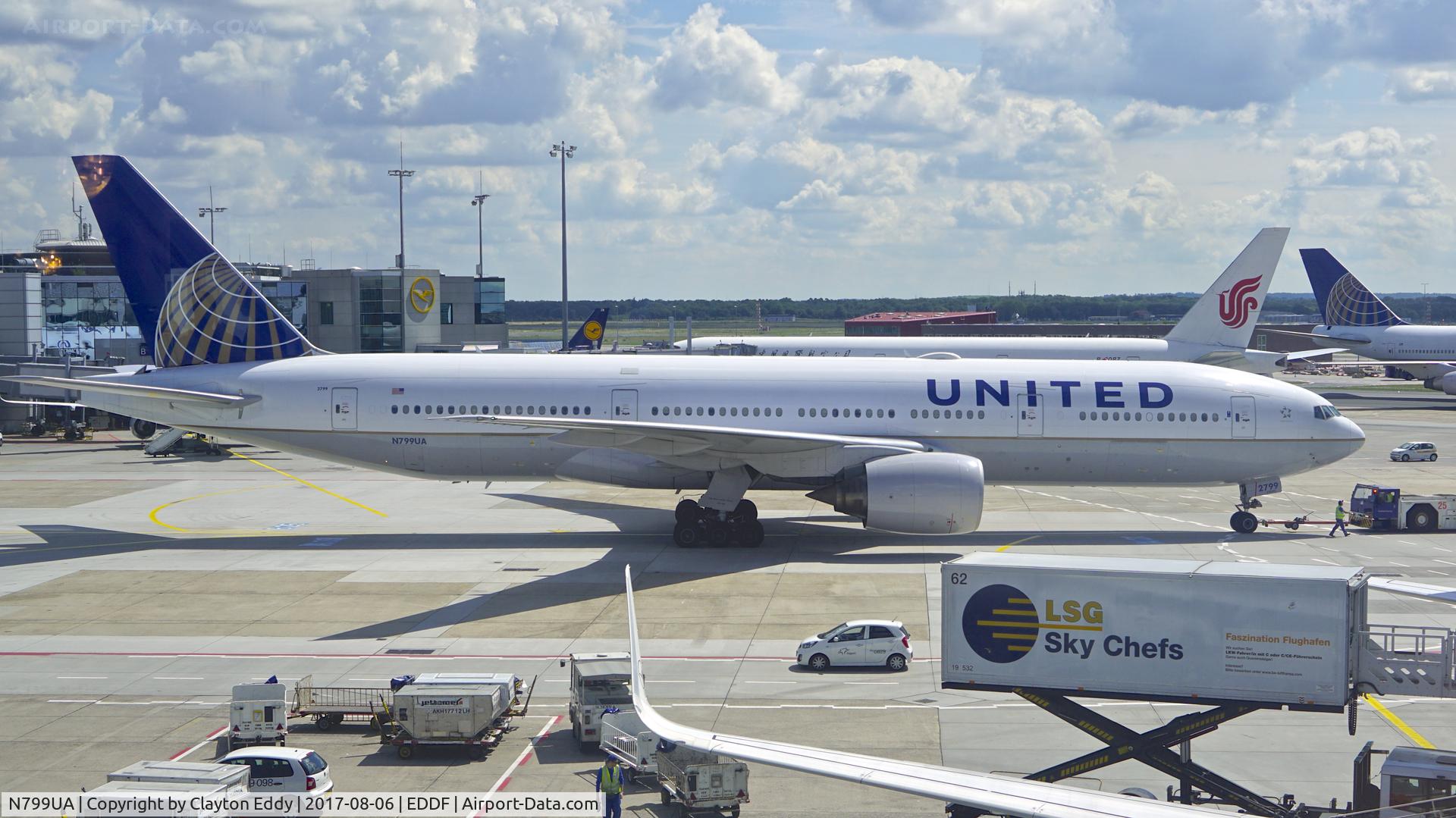 N799UA, 1998 Boeing 777-222 C/N 26926, Frankfurt Airport Germany. 2017.