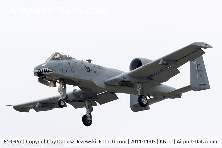 81-0967, 1981 Fairchild Republic A-10C Thunderbolt II C/N A10-0662, A-10C Thunderbolt 81-0967 FT from 74th FS Flying Tigers 23rd FW Pope AFB, NC