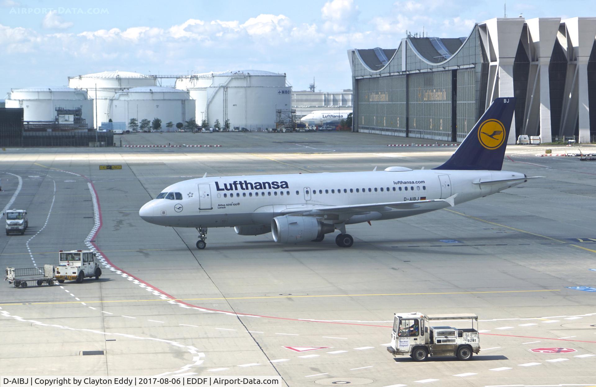 D-AIBJ, 2012 Airbus A319-112 C/N 5293, Frankfurt Airport Germany. 2017.