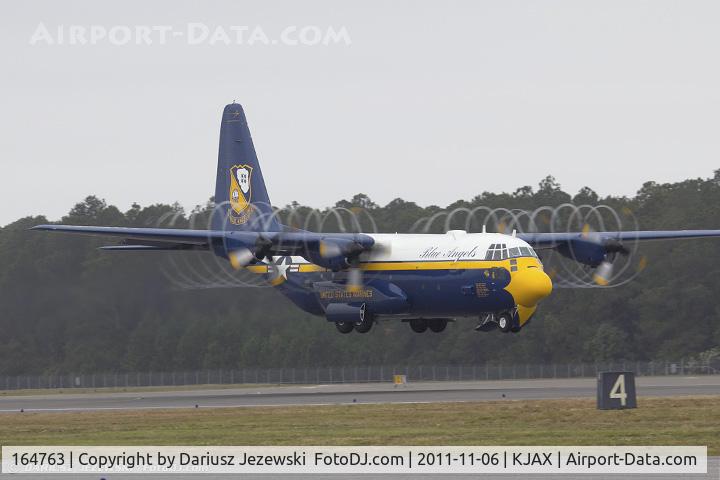 164763, 1992 Lockheed C-130T Hercules C/N 382-5258, C-130T Hercules 164763 Fat Albert from Blue Angels Demo Team NAS Pensacola, FL