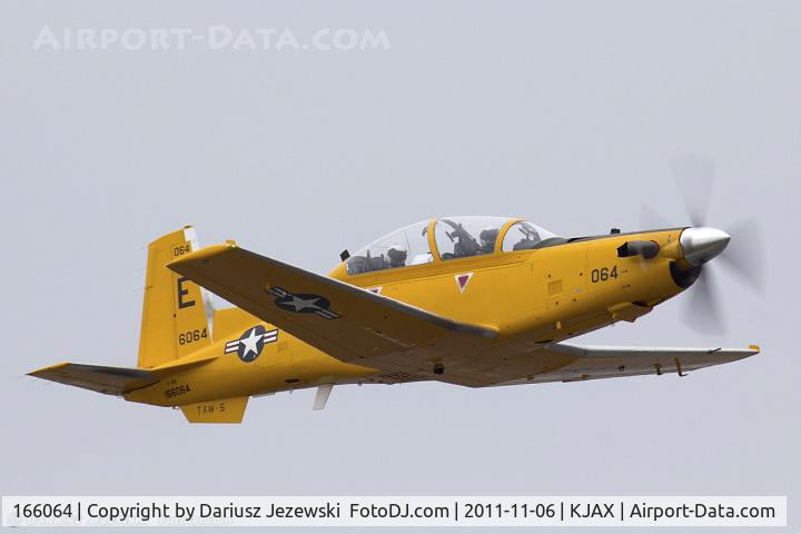 166064, Raytheon T-6B Texan II C/N PN-55, T-6B Texan II 166064 E-064 CoNA from TAW-5 NAS Whiting Field, FL