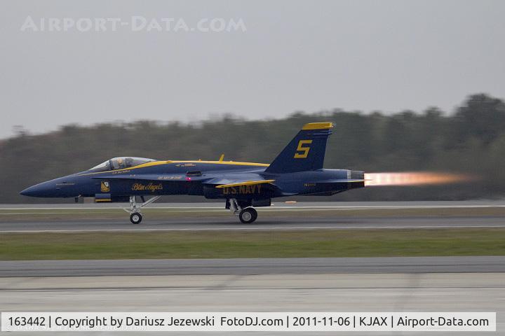 163442, 1987 McDonnell Douglas F/A-18C Hornet C/N 0645/C013, FA-18C Hornet 163442 CN 0645 from Blue Angels Demo Team NAS Pensacola, FL