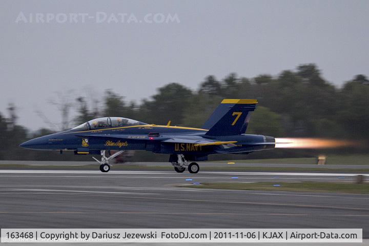 163468, McDonnell Douglas F/A-18D Hornet C/N 0691, FA-18D Hornet 163468 CN 0691 from Blue Angels Demo Team NAS Pensacola, FL