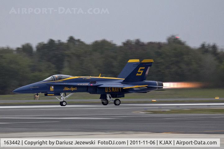 163442, 1987 McDonnell Douglas F/A-18C Hornet C/N 0645/C013, FA-18C Hornet 163442 CN 0645 from Blue Angels Demo Team NAS Pensacola, FL
