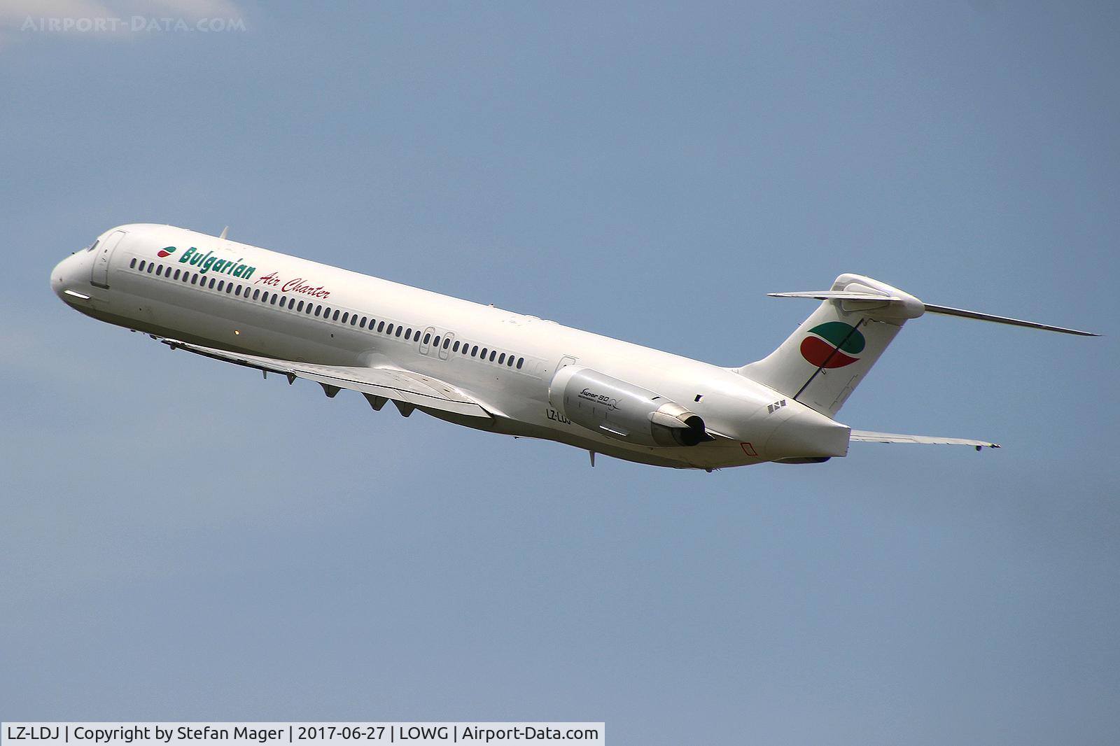 LZ-LDJ, 1995 McDonnell Douglas MD-82 (DC-9-82) C/N 53230, Bulgarian Air Charter MD-82 @GRZ