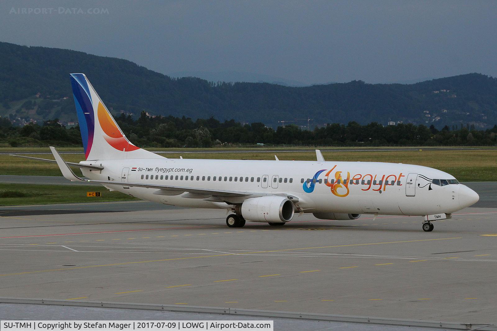 SU-TMH, 2007 Boeing 737-8GJ C/N 34903, Fly Egypt B737-800W @GRZ (new weekly charter from/to Hurghada)