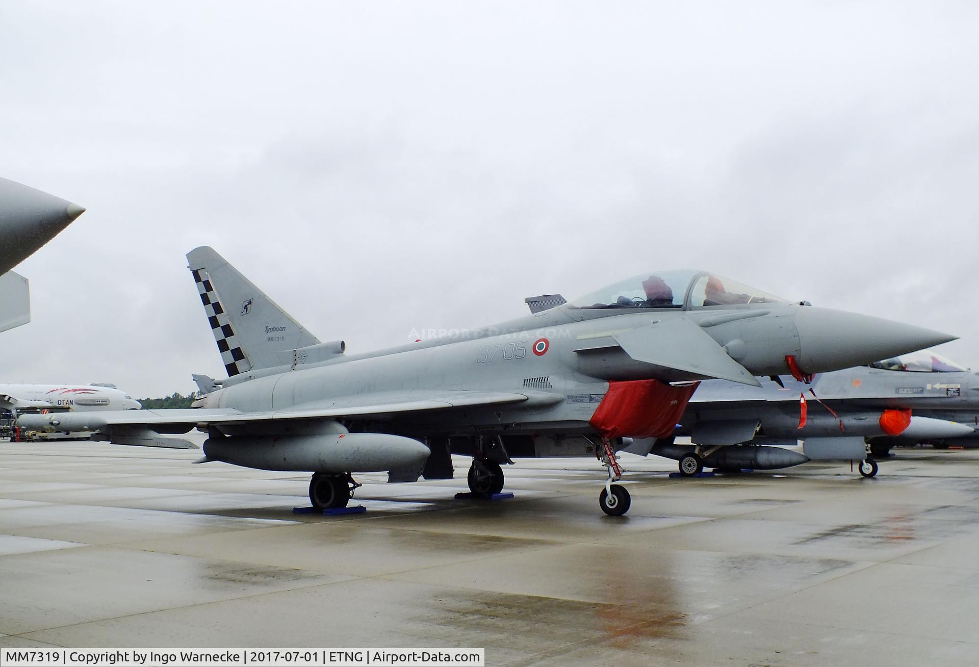 MM7319, Eurofighter F-2000A Typhoon C/N IS051, Eurofighter EF2000A of the Aeronautica Militare Italiana AMI (Italian Air Force) at the NAEWF 35 years jubilee display Geilenkirchen 2017