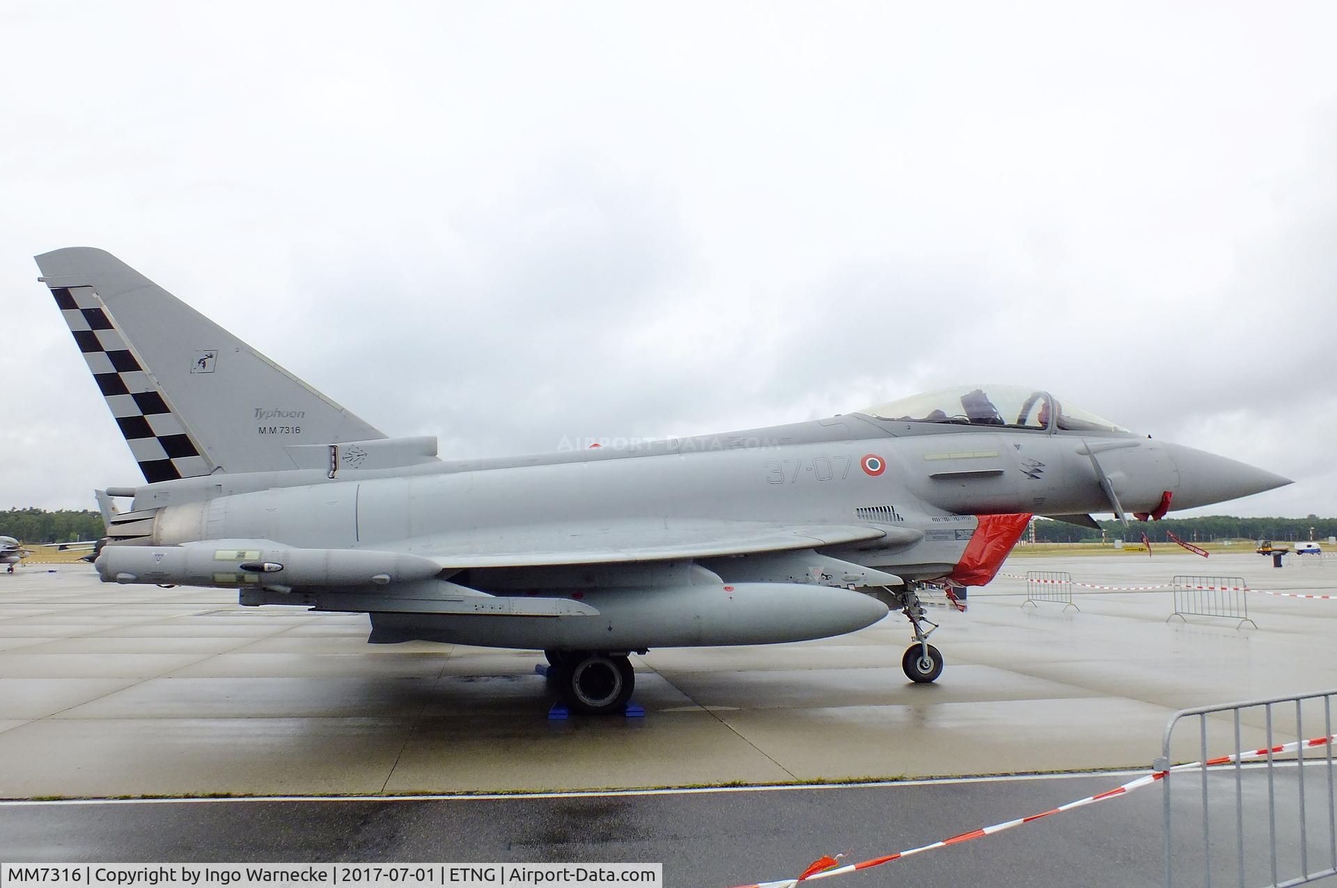 MM7316, Eurofighter EF-2000 Typhoon C/N IS048, Eurofighter EF2000 of the Aeronautica Militare Italiana AMI (Italian Air Force) at the NAEWF 35 years jubilee display Geilenkirchen 2017