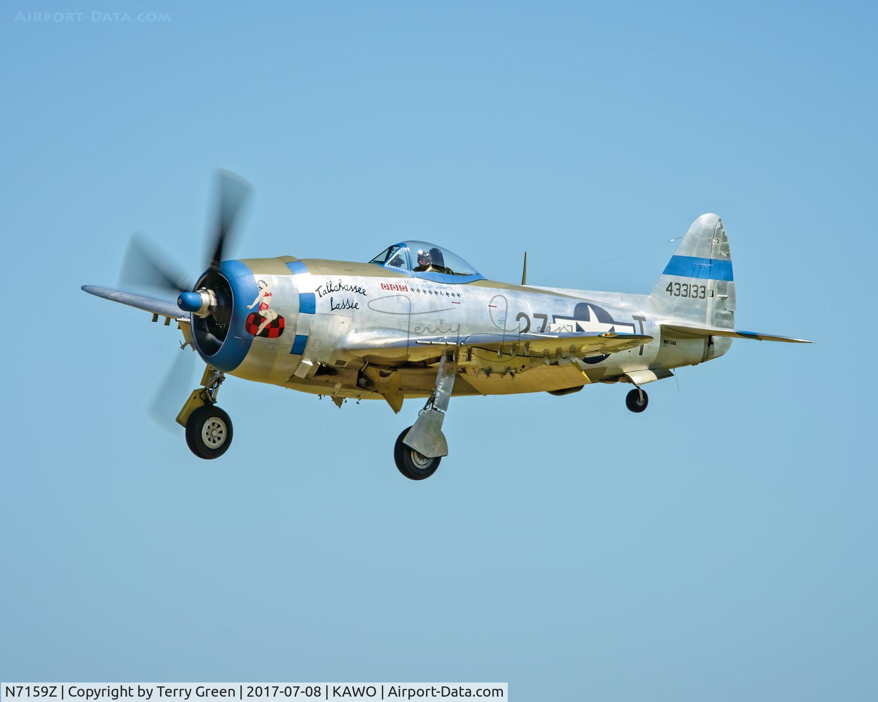 N7159Z, 1945 Republic P-47D Thunderbolt C/N 45-49406, KAWO