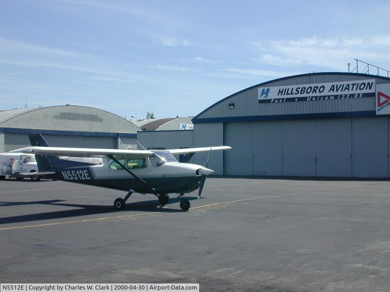 N5512E, 1978 Cessna 172N C/N 17271881, N5512E at Hillsboro OR, during my long solo x-country, April 2000