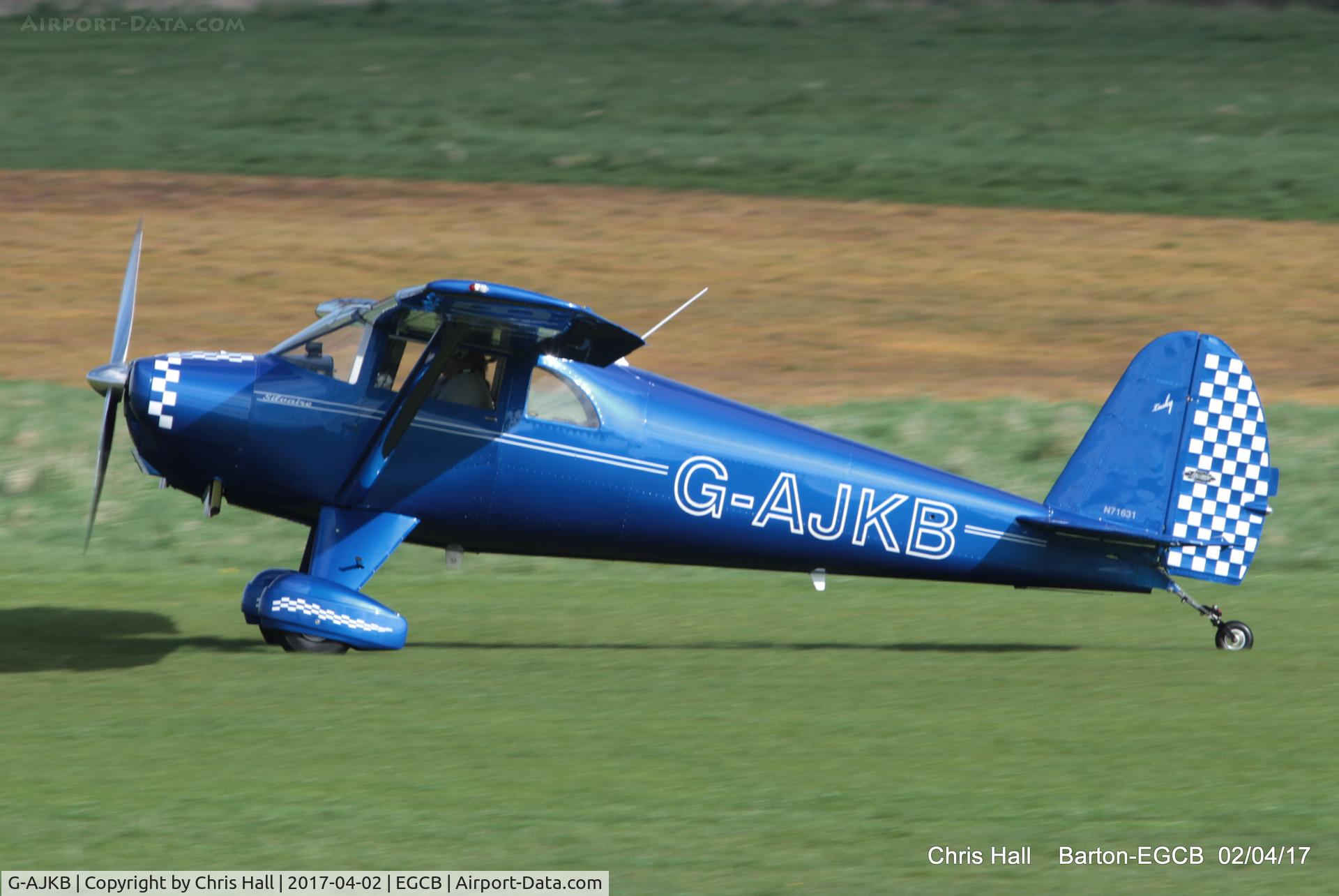 G-AJKB, 1946 Luscombe 8E Silvaire C/N 3058, at Barton