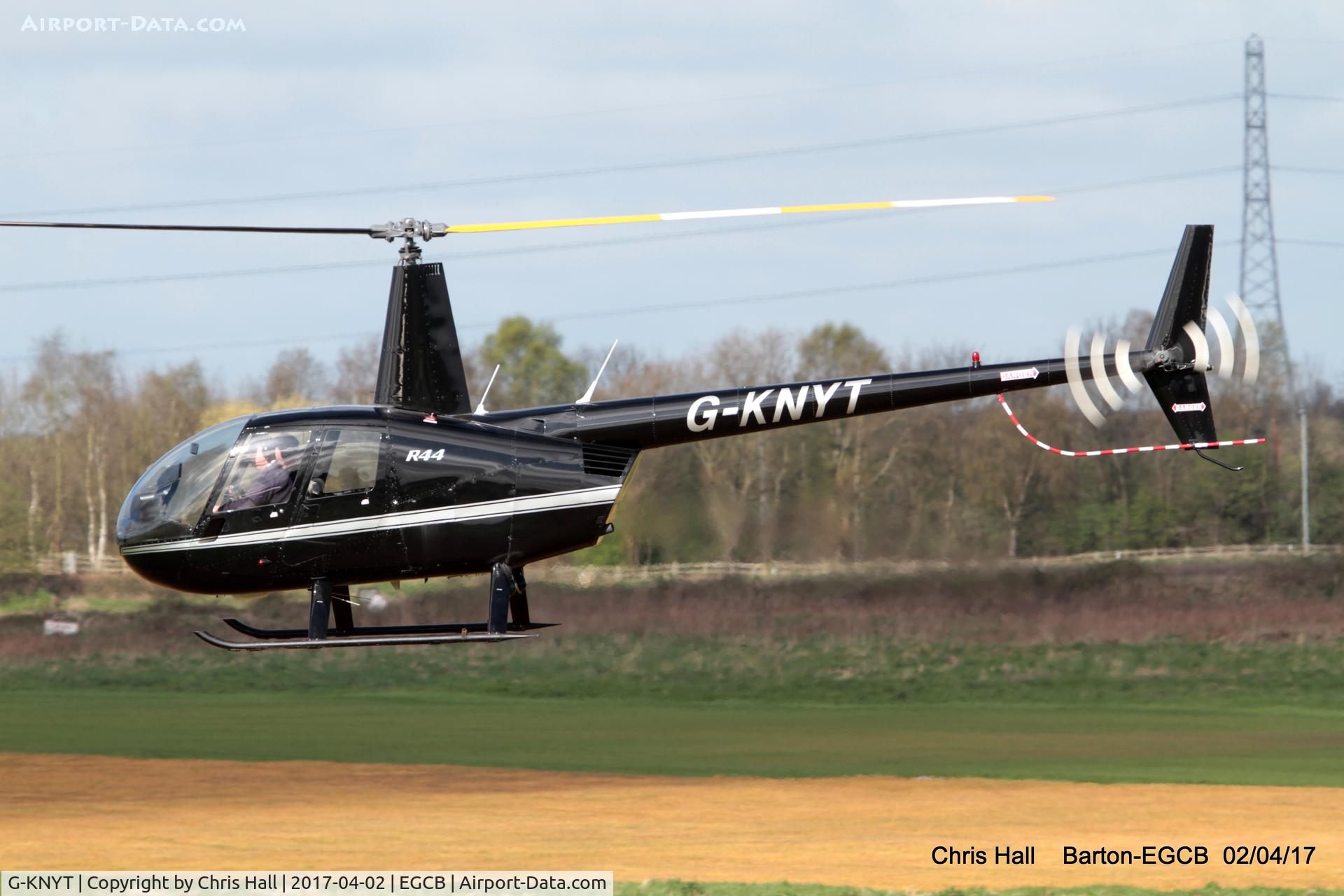 G-KNYT, 2000 Robinson R44 Astro C/N 0723, at Barton