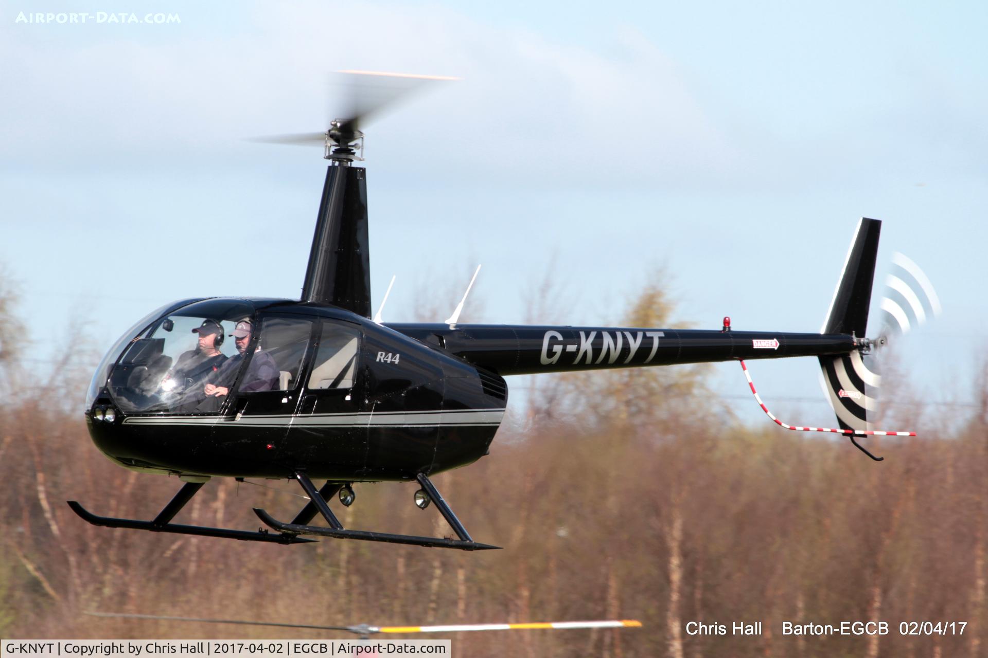 G-KNYT, 2000 Robinson R44 Astro C/N 0723, at Barton