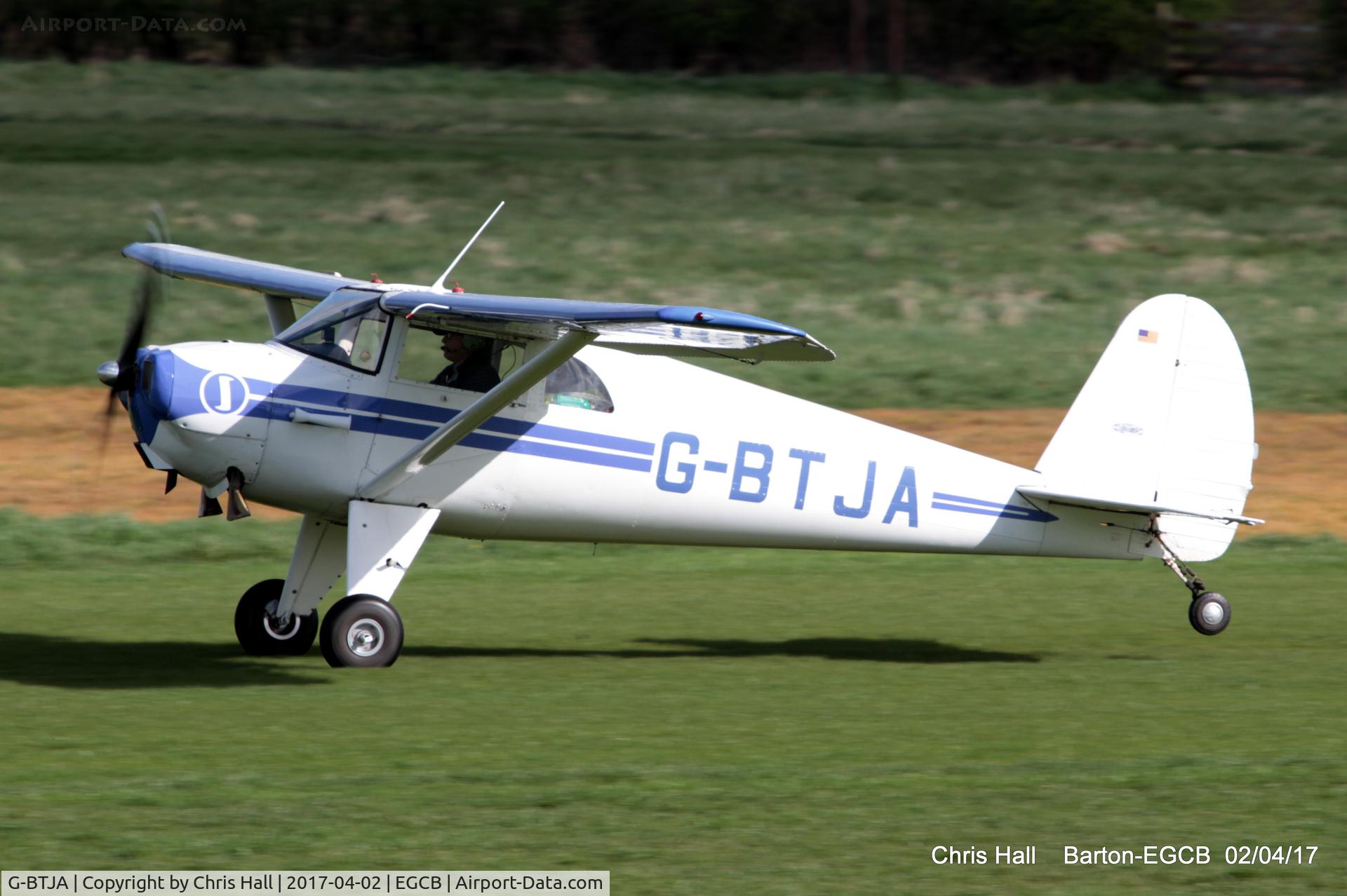 G-BTJA, 1947 Luscombe 8E Silvaire C/N 5037, at Barton