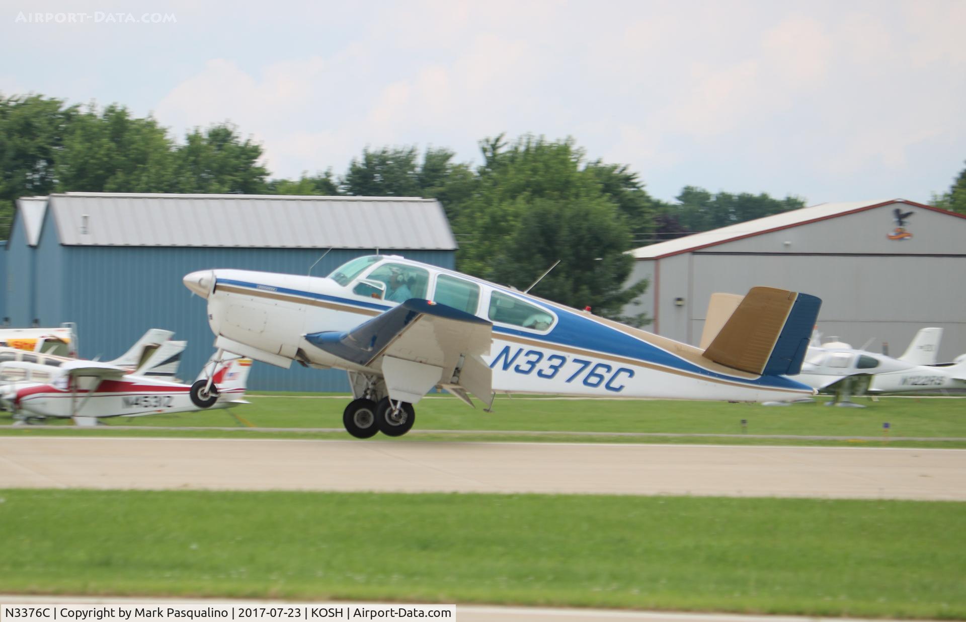 N3376C, 1955 Beech F35 Bonanza C/N D-4043, Beech F35