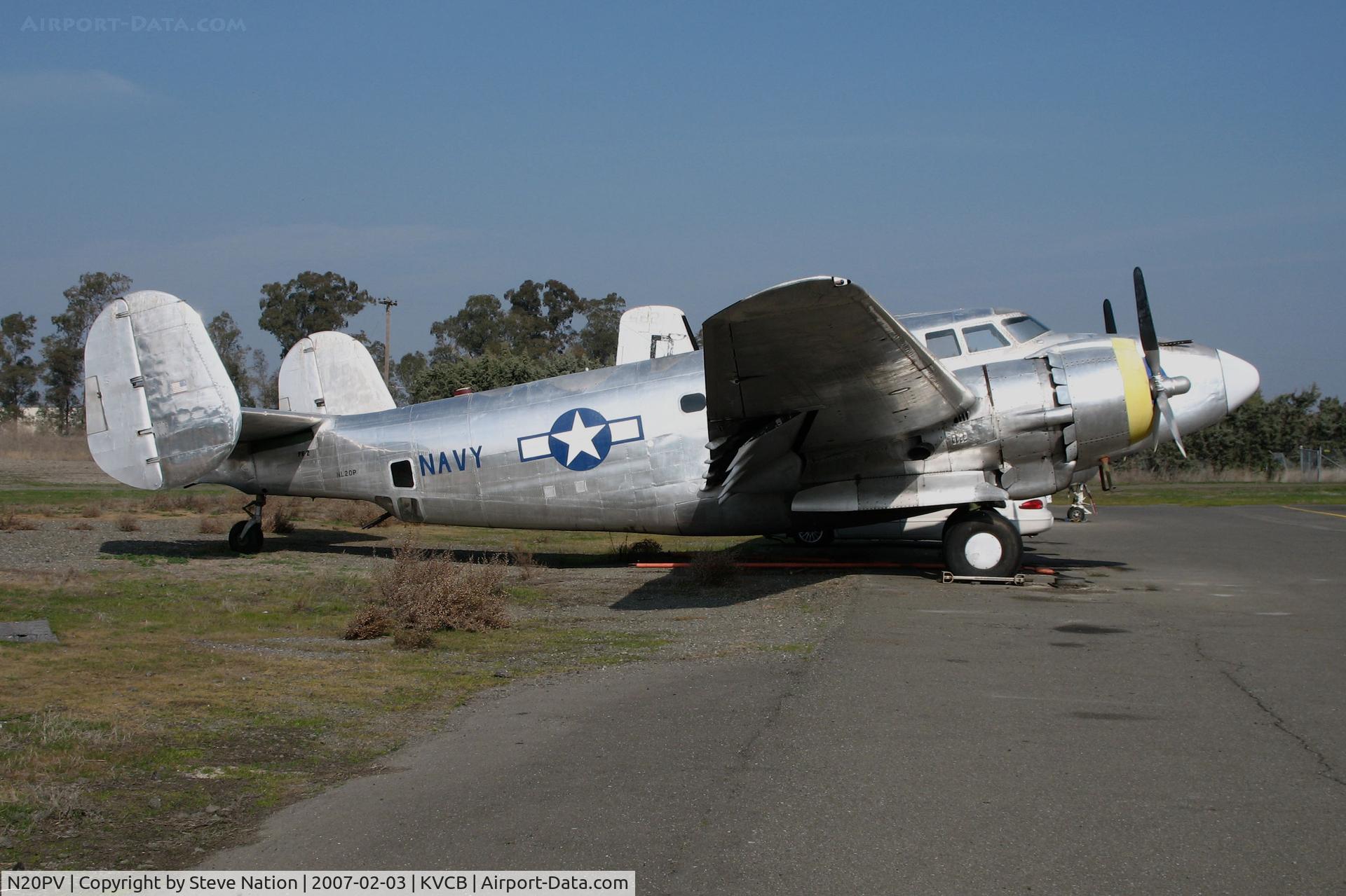 N20PV, 1944 Lockheed PV-2 Harpoon C/N 15-1490, Locally-based 1944 Lockheed PV-2 Harpoon in pseudo Navy colors with NL20P (no V) registration @ Nut Tree Airport, Vacaville, CA