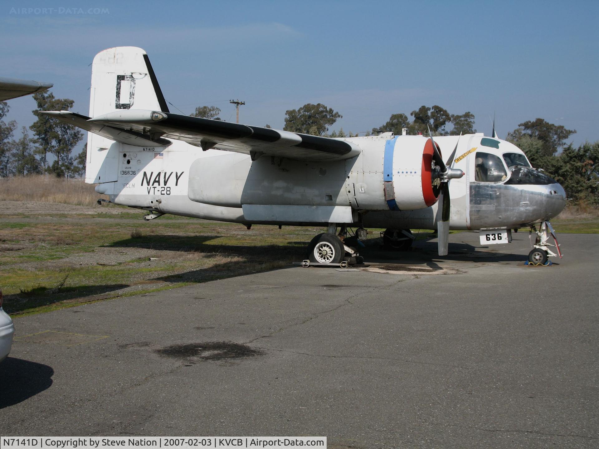 N7141D, 1957 Grumman S2F-1 Tracker C/N 545, Locally-based 1957 Grumman US-2A (S2F-1) Tracker still in VT-28 marks @ Nut Tree Airport, Vacaville, CA