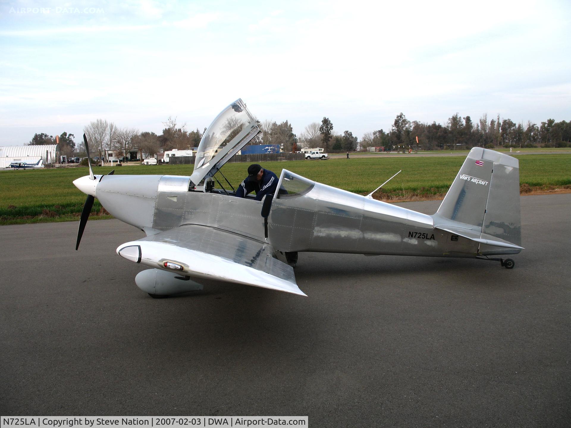 N725LA, 2006 Vans RV-7 C/N 71495, Locally-based 2006 VANS RV-7 homebuilt @ Yolo County Airport, Woodland, CA