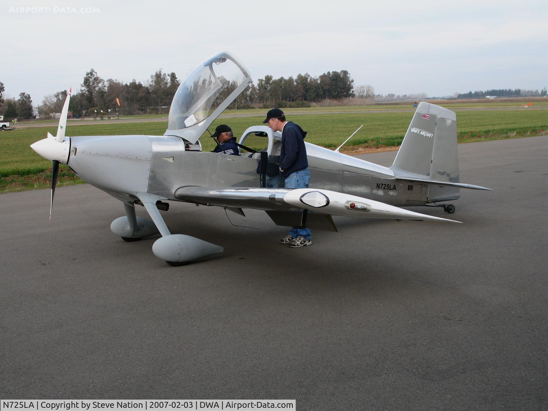 N725LA, 2006 Vans RV-7 C/N 71495, Locally-based 2006 VANS RV-7 homebuilt @ Yolo County Airport, Woodland, CA