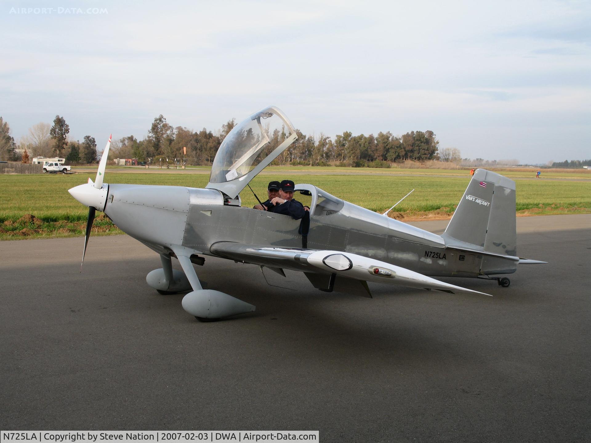 N725LA, 2006 Vans RV-7 C/N 71495, Locally-based 2006 VANS RV-7 homebuilt @ Yolo County Airport, Woodland, CA