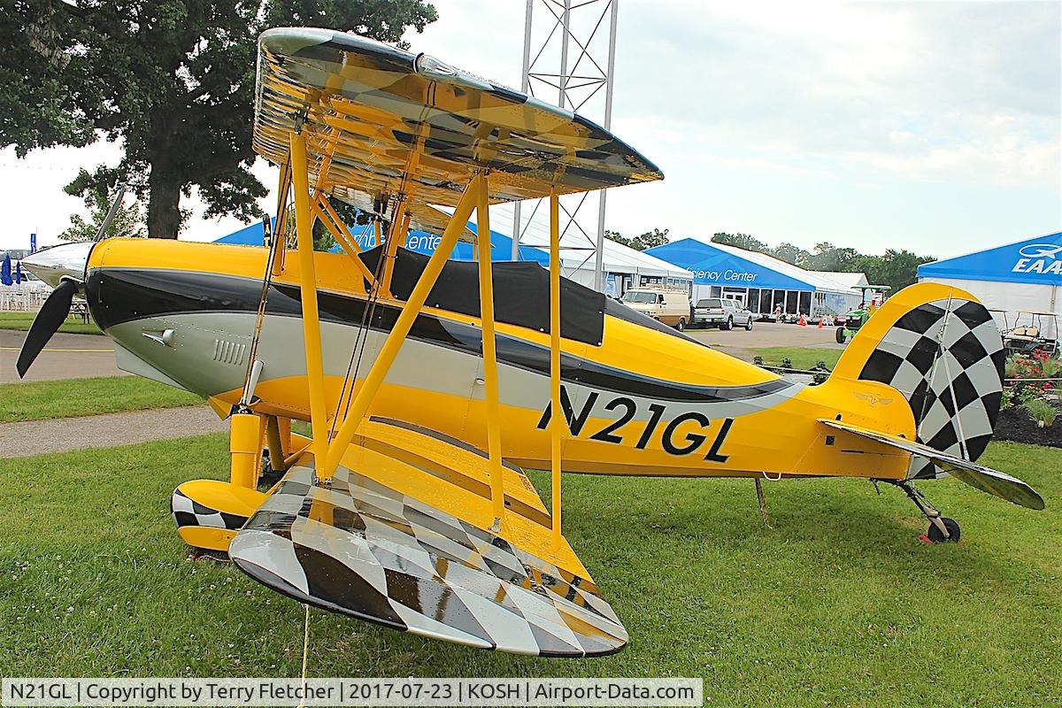 N21GL, 2013 Waco 2T-1A-2 Sport Trainer C/N 1200, Displayed at 2017 EAA AirVenture at Oshkosh