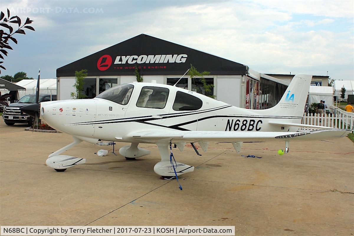 N68BC, 2017 Cirrus SR20 C/N 2357, Displayed at 2017 EAA AirVenture at Oshkosh