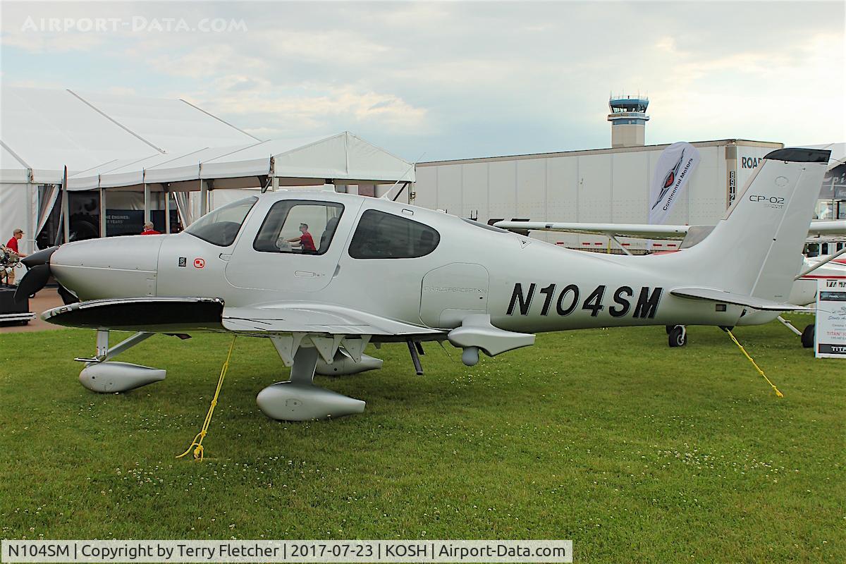 N104SM, 2017 Cirrus SR-22T C/N 1518, Displayed at 2017 EAA AirVenture at Oshkosh