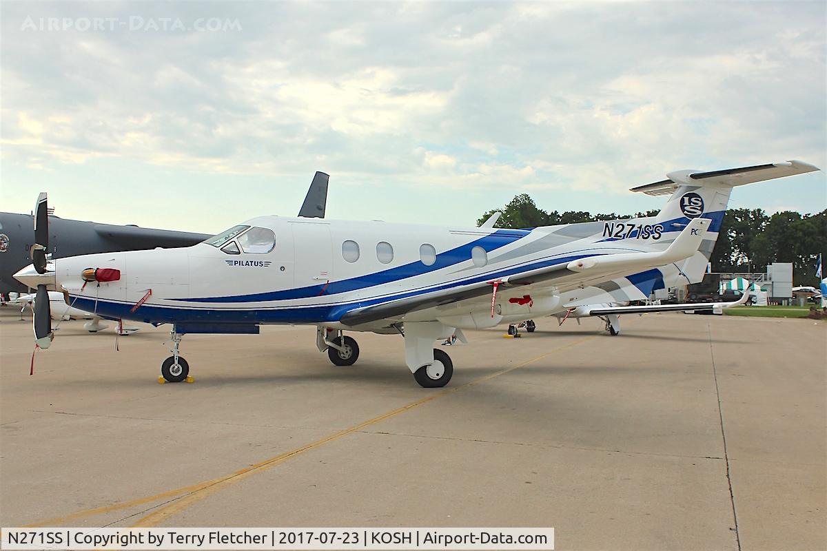 N271SS, 2000 Pilatus PC-12/45 C/N 306, Displayed at 2017 EAA AirVenture at Oshkosh